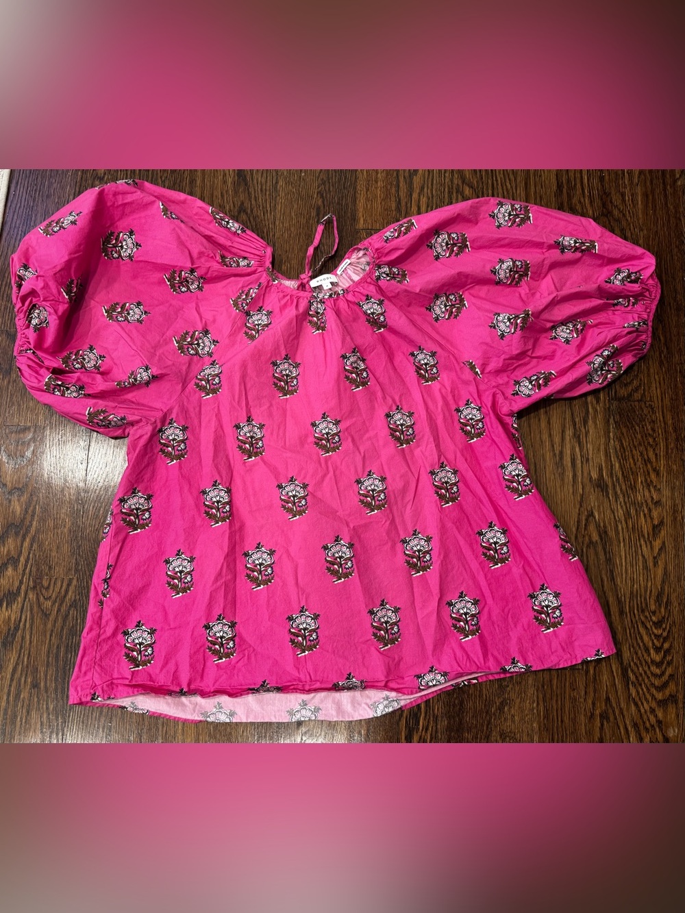 Rhode Rowan Top Size M Ella Marigold Flower Print Rare